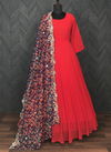 Estaa 11 Anarkali Kurti With Dupatta Georgette Kurtis Catalog